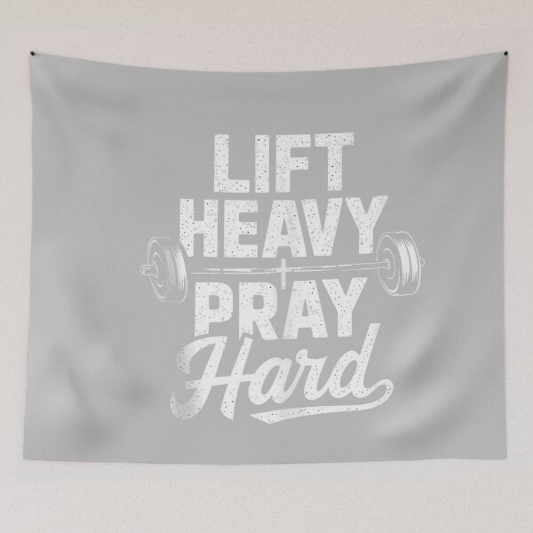 Item preview, Lift Heavy Pray Hard Gym Christian Gift Jesus Faith Tank Top designed and sold by mjohnson9.