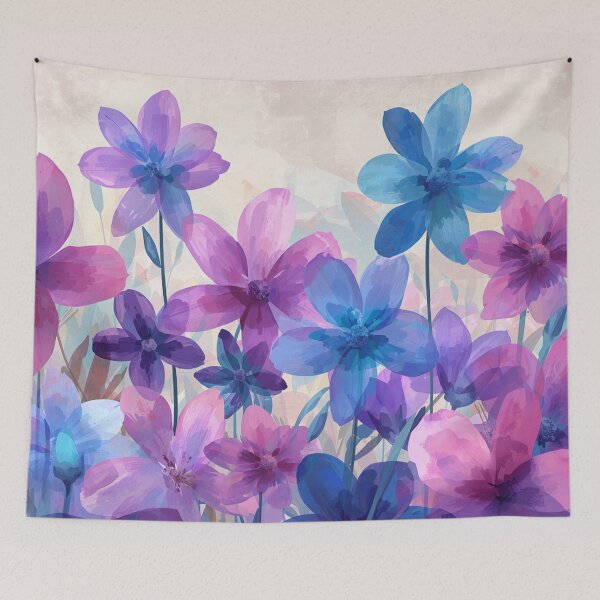 Item preview, Blue Pink Floral designed and sold by SeaStarAlex.