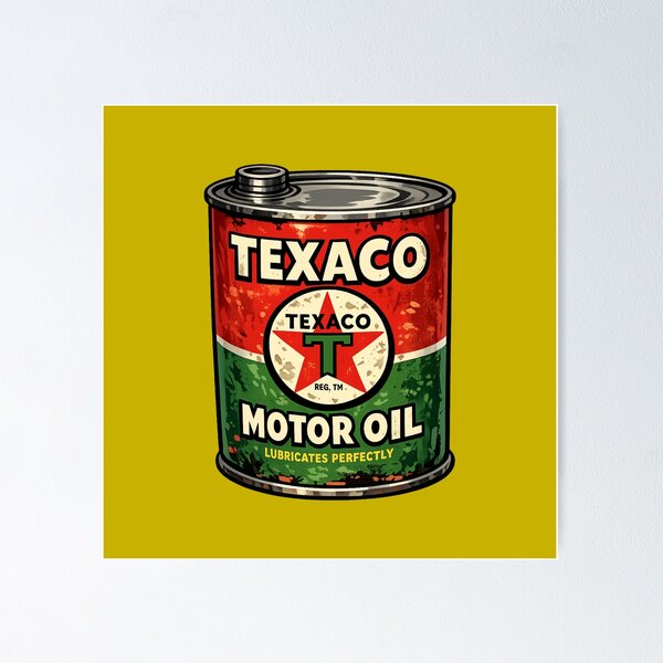 Item preview, Texaco Motor Oil Can designed and sold by FutureTraveller.