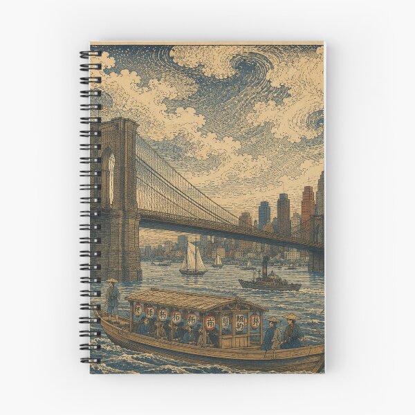 Item preview, The Great Bridge of New York designed and sold by UkiyoCities.