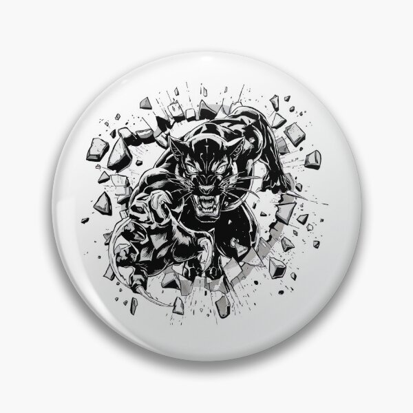 Item preview, Fierce Black Panther Breaking Wall | Professional Gift designed and sold by Kavya Art.