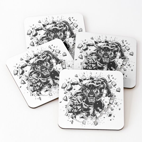 Item preview, Fierce Black Panther Breaking Wall | Professional Gift designed and sold by Kavya Art.