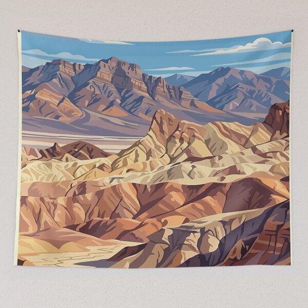 Item preview, Poster Death Valley National Park Travel Painting designed and sold by Nicole-gibson.
