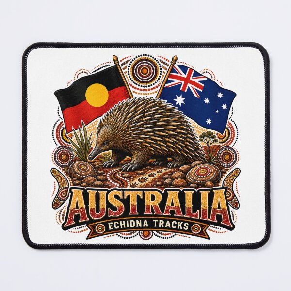 Item preview, Australia Land and Culture – Aboriginal-Inspired Map Design designed and sold by Holiday-Hunter.