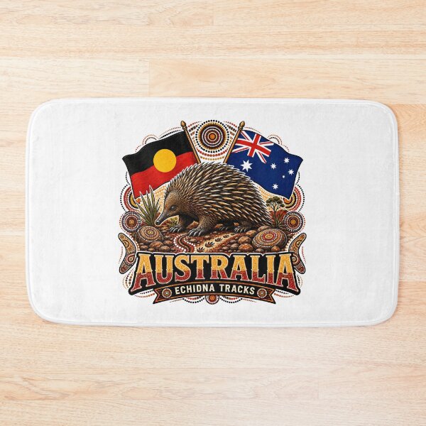 Item preview, Australia Land and Culture – Aboriginal-Inspired Map Design designed and sold by Holiday-Hunter.