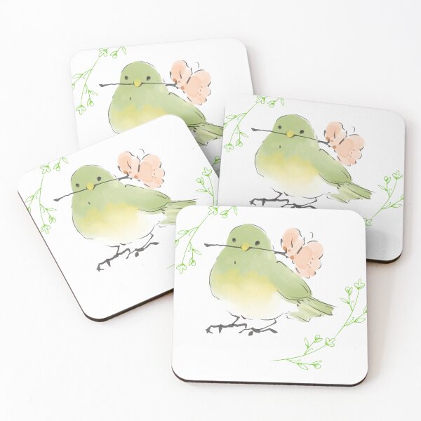Item preview, Bird With Spring Flower. designed and sold by Dinasshop.