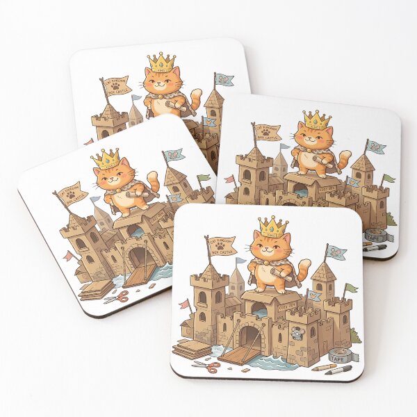 Item preview, Orange Cat Cardboard Castle designed and sold by MzulhilmiZam.