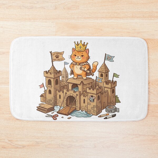 Item preview, Orange Cat Cardboard Castle designed and sold by MzulhilmiZam.