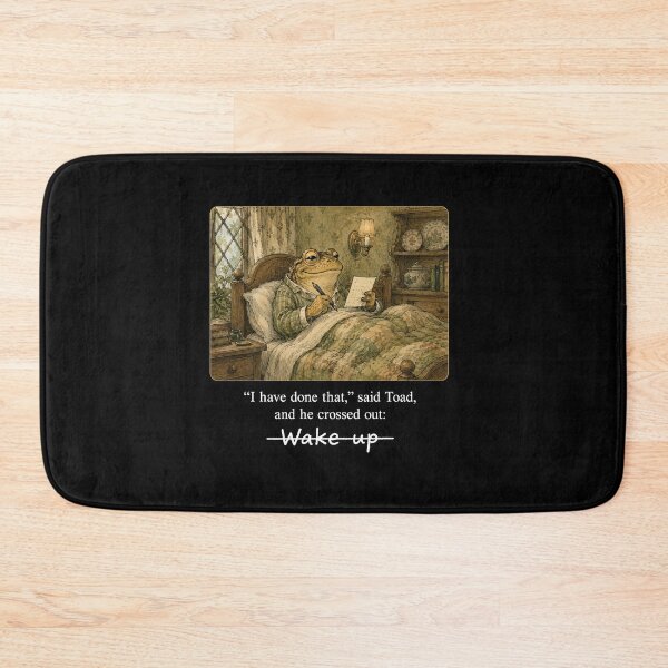 Item preview, Sleepy Toad Crossing Out Wake Up - Funny Vintage Book Illustration designed and sold by AdyKurniawan.