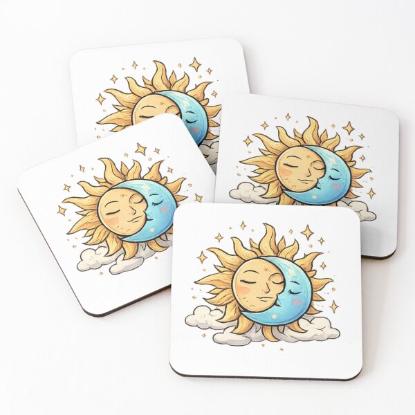 Item preview, Sun and Moon and Clouds designed and sold by fadeinkstudio.