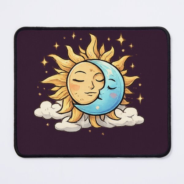 Item preview, Sun and Moon and Clouds designed and sold by fadeinkstudio.