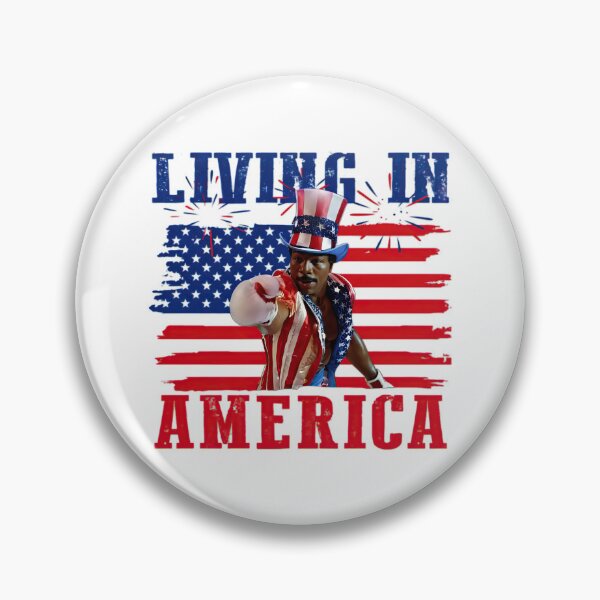 Item preview, Rocky Apollo Creed Living In America 4th Of July Retro Movies Poster designed and sold by CoreyBurch.