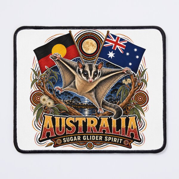 Item preview, Australia Land and Culture – Aboriginal-Inspired Map Design designed and sold by Holiday-Hunter.