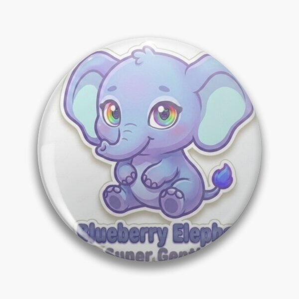Item preview, Blueberry Elephant designed and sold by MalinStyle.
