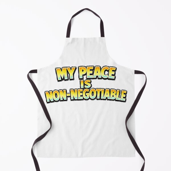 Item preview, MY PEACE IS NON-NEGOTIABLE – hand drawn childlike typography designed and sold by Mac Sketches.