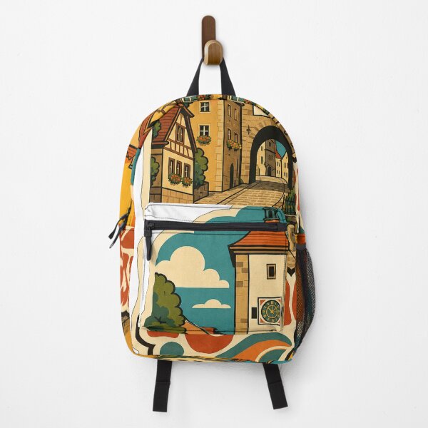 Item preview, Rothenburg Germany Travel Souvenir - Retro Illustration designed and sold by VisualArtsOasis.