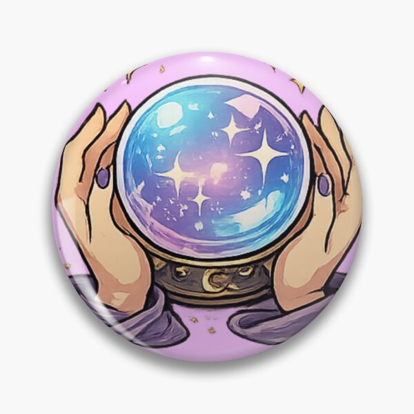 Item preview, I am a witch with a crystal ball designed and sold by fadeinkstudio.