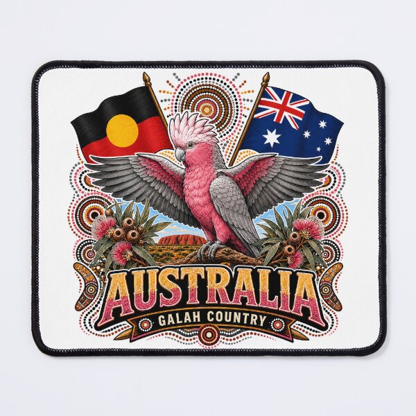 Item preview, United Australia Colours – Aboriginal-Inspired Map Design designed and sold by Holiday-Hunter.