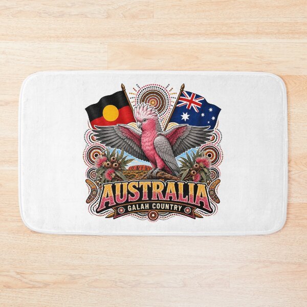 Item preview, United Australia Colours – Aboriginal-Inspired Map Design designed and sold by Holiday-Hunter.