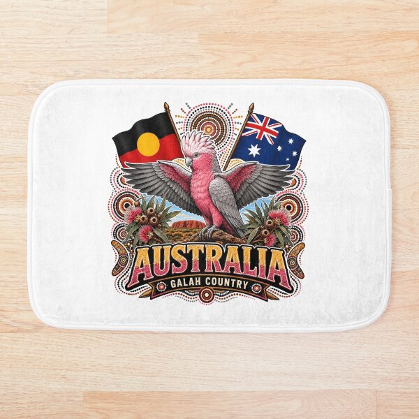 Item preview, United Australia Colours – Aboriginal-Inspired Map Design designed and sold by Holiday-Hunter.