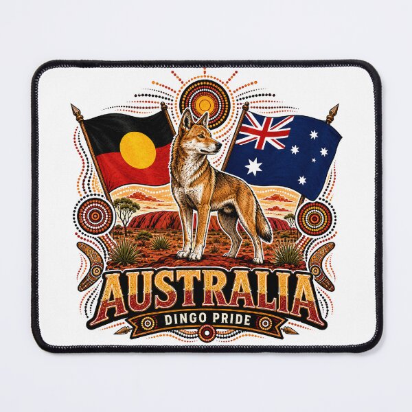 Item preview, United Australia Colours – Aboriginal-Inspired Map Design designed and sold by Holiday-Hunter.