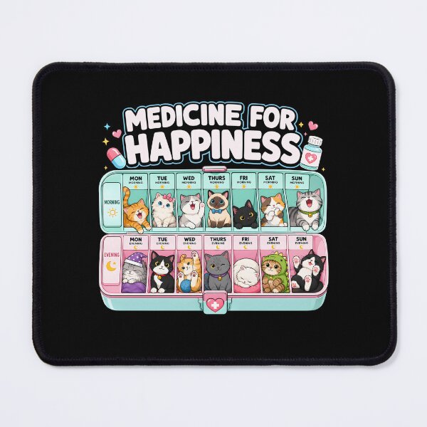 Item preview, Medicine for Happiness Called Cats Every Day designed and sold by Randomera.