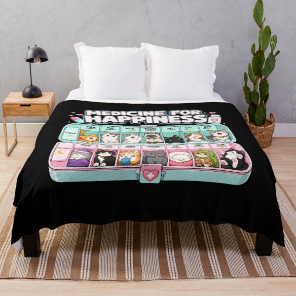 Item preview, Medicine for Happiness Called Cats Every Day designed and sold by Randomera.