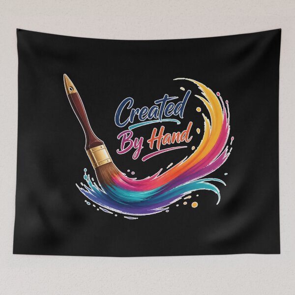 Item preview, Created By Hand – Artistic Paintbrush Creative Hobby Design designed and sold by ImaginedSpace7.
