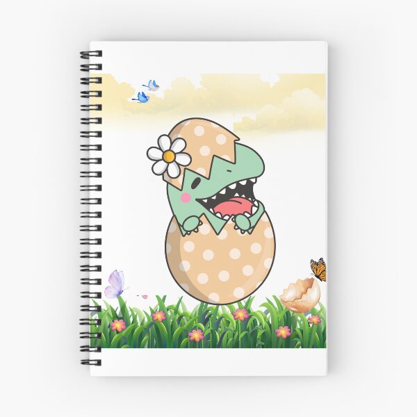Item preview, Just Hatched! Cute Baby Dinosaur Emerging from Egg designed and sold by "Deepika Doodles".