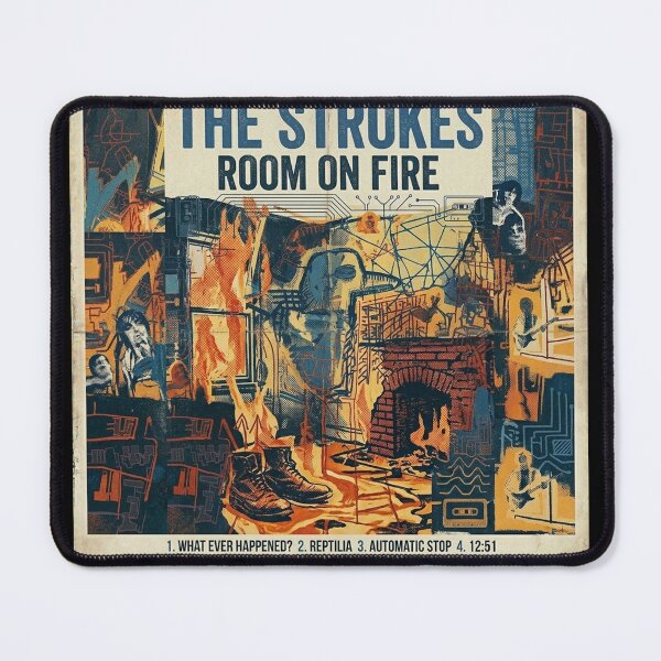 Item preview, The Strokes - Room On Fire Retro Remake designed and sold by emmalaterso.