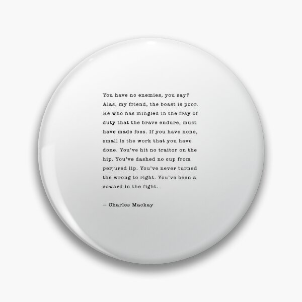 Item preview, "You Have No Enemies" Inspirational Wall Art designed and sold by corbrand.