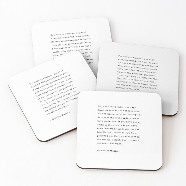 Item preview, "You Have No Enemies" Inspirational Wall Art designed and sold by corbrand.