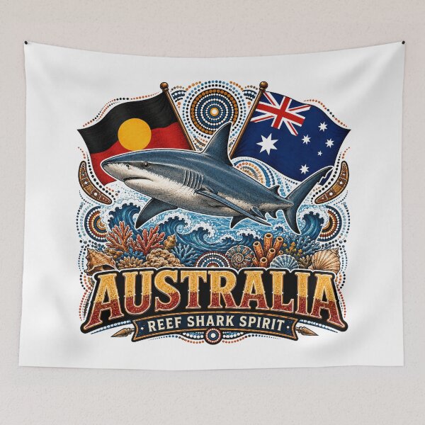 Item preview, Australia Country Connection – Aboriginal-Inspired Map Design designed and sold by Holiday-Hunter.