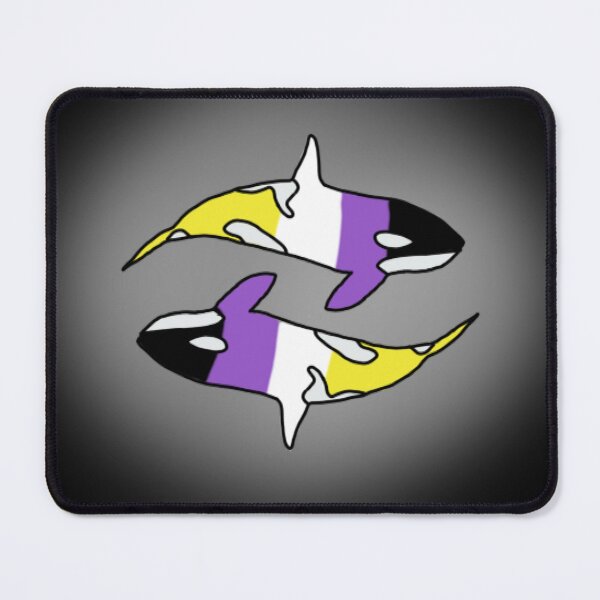 Item preview, Pride orcas, nonbinary  designed and sold by AncientDreamer.