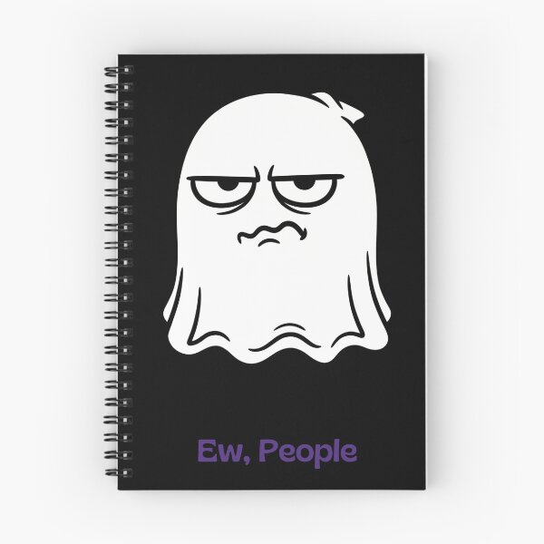 Item preview, Ew People Funny Introvert Cute Ghost Anti Social designed and sold by SW Shop.