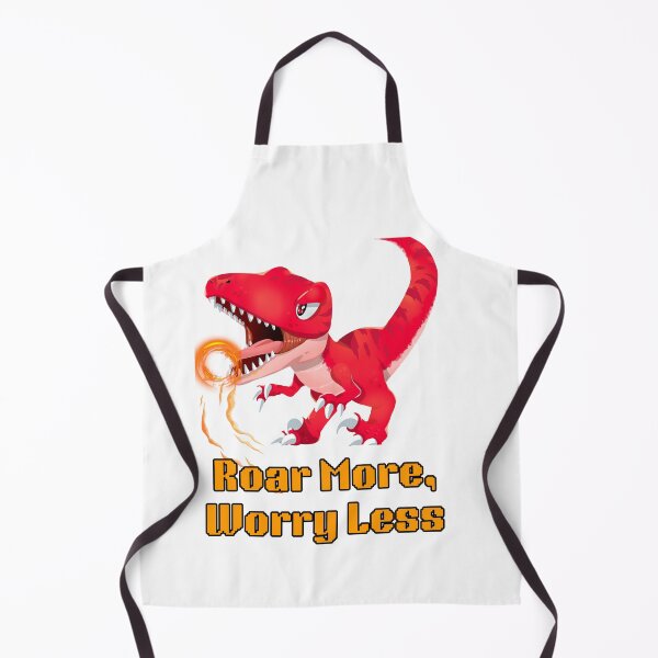 Item preview, Roar More, Worry Less – Fierce T-Rex Motivational Dinosaur Design designed and sold by "Deepika Doodles".