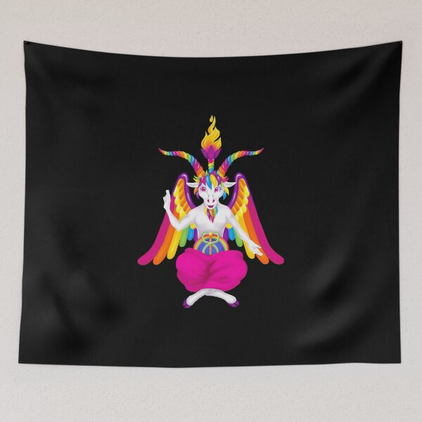 Item preview, 1997 Neon Rainbow Baphomet designed and sold by madren22.