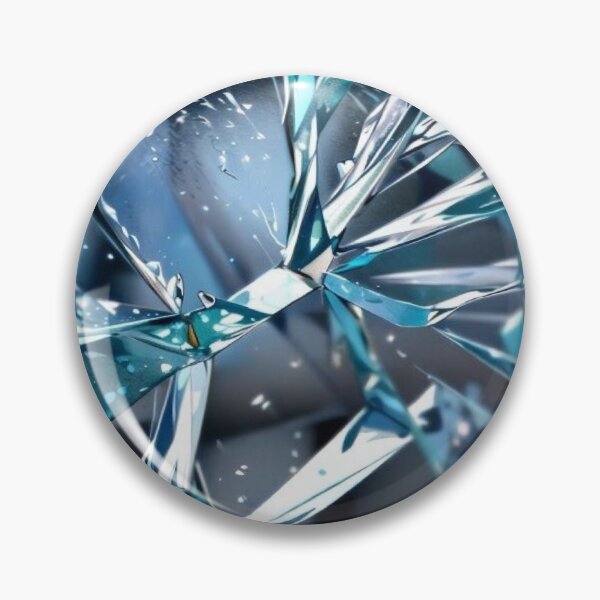 Item preview, Broken Crystal Glass Texture Abstract Futuristic Blue Shards designed and sold by LYAN-STORE.
