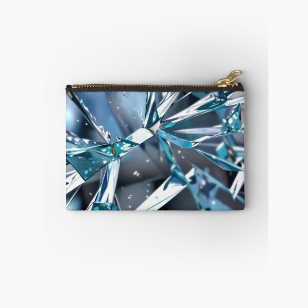 Item preview, Broken Crystal Glass Texture Abstract Futuristic Blue Shards designed and sold by LYAN-STORE.