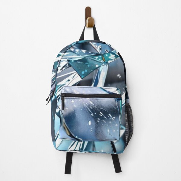 Item preview, Broken Crystal Glass Texture Abstract Futuristic Blue Shards designed and sold by LYAN-STORE.