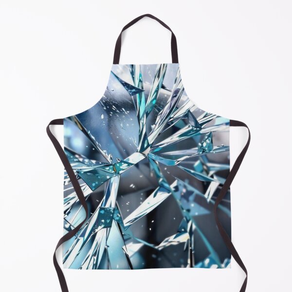 Item preview, Broken Crystal Glass Texture Abstract Futuristic Blue Shards designed and sold by LYAN-STORE.