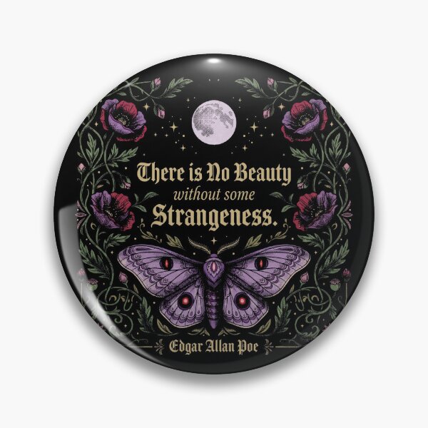 Item preview, Edgar Allan Poe Gothic Moth - Vintage Literature Quote Art designed and sold by AdyKurniawan.