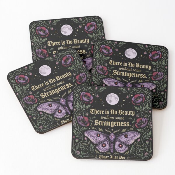 Item preview, Edgar Allan Poe Gothic Moth - Vintage Literature Quote Art designed and sold by AdyKurniawan.