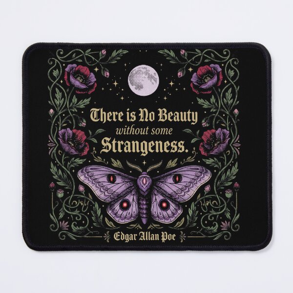 Item preview, Edgar Allan Poe Gothic Moth - Vintage Literature Quote Art designed and sold by AdyKurniawan.