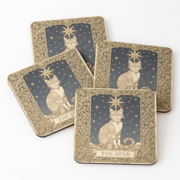 Item preview, The Star - Tarot Cat designed and sold by PictorialWhimsy.