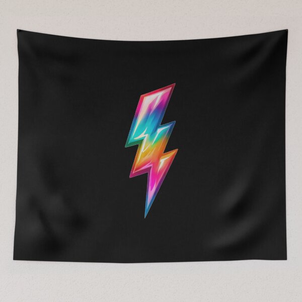 Item preview, Rainbow Lightning Bolt designed and sold by LivingWithDan.