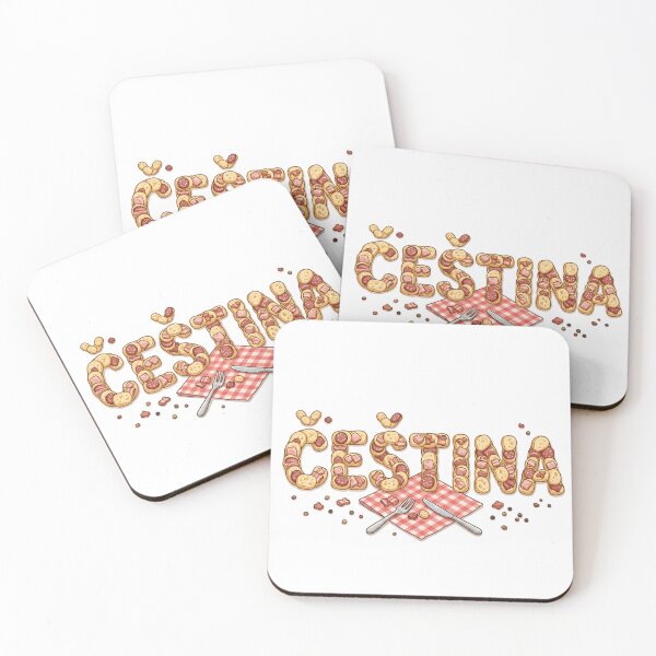 Item preview, Cestina Food Typography Cute Czech-Inspired Graphic designed and sold by Ar0undTheW0rld.