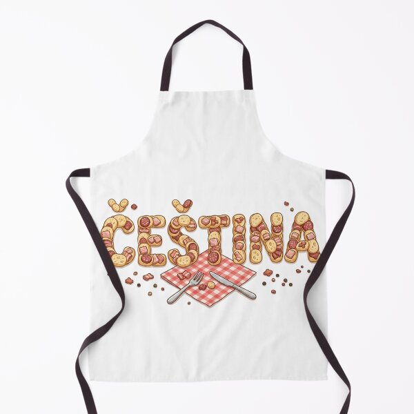 Item preview, Cestina Food Typography Cute Czech-Inspired Graphic designed and sold by Ar0undTheW0rld.