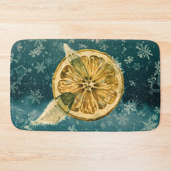 Item preview, ​Surreal Watercolor Lemon Snowflake in Icy Teal designed and sold by NeededTees.