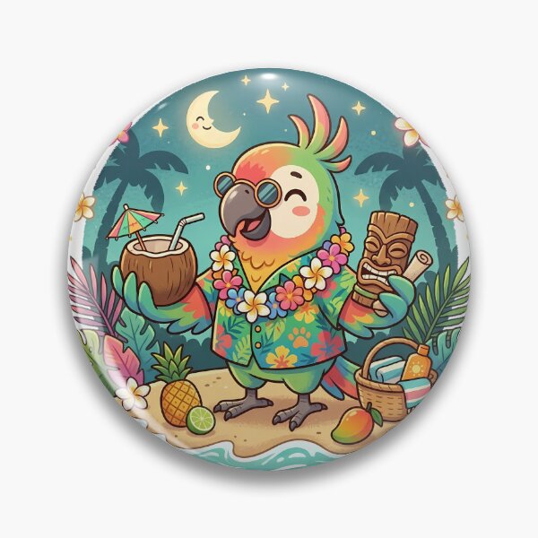 Item preview, Cute Tropical Parrot Cartoon designed and sold by MzulhilmiZam.